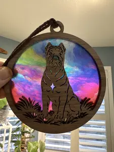 Cane Corso Suncatcher for Sunny Window