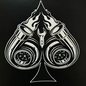 Ace of Spades Turbo Sticker - High Quality creative car decal sticker