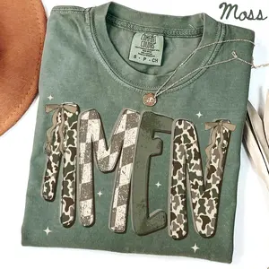 Christian TShirt Camo Bible Verse T-Shirt Jesus Tee Faith Based Gift Religious Inspiring Quote Insp Tee That Goes Anywhere