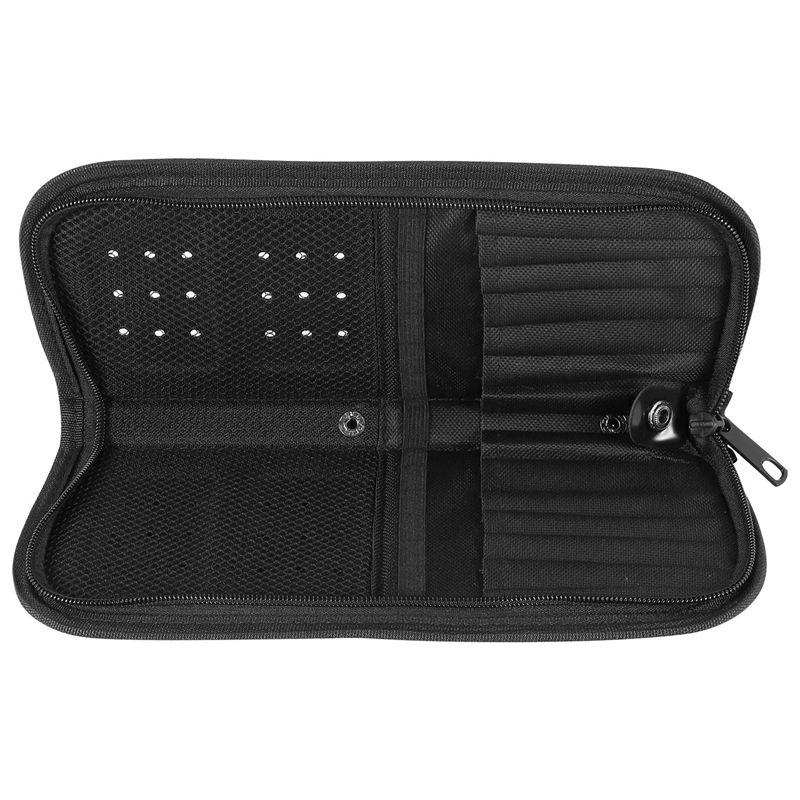 29Cm Artist Paint Brush Holder Zippered Brush Case for Oil Acrylic Watercolor Brush Breathable Painting Kit