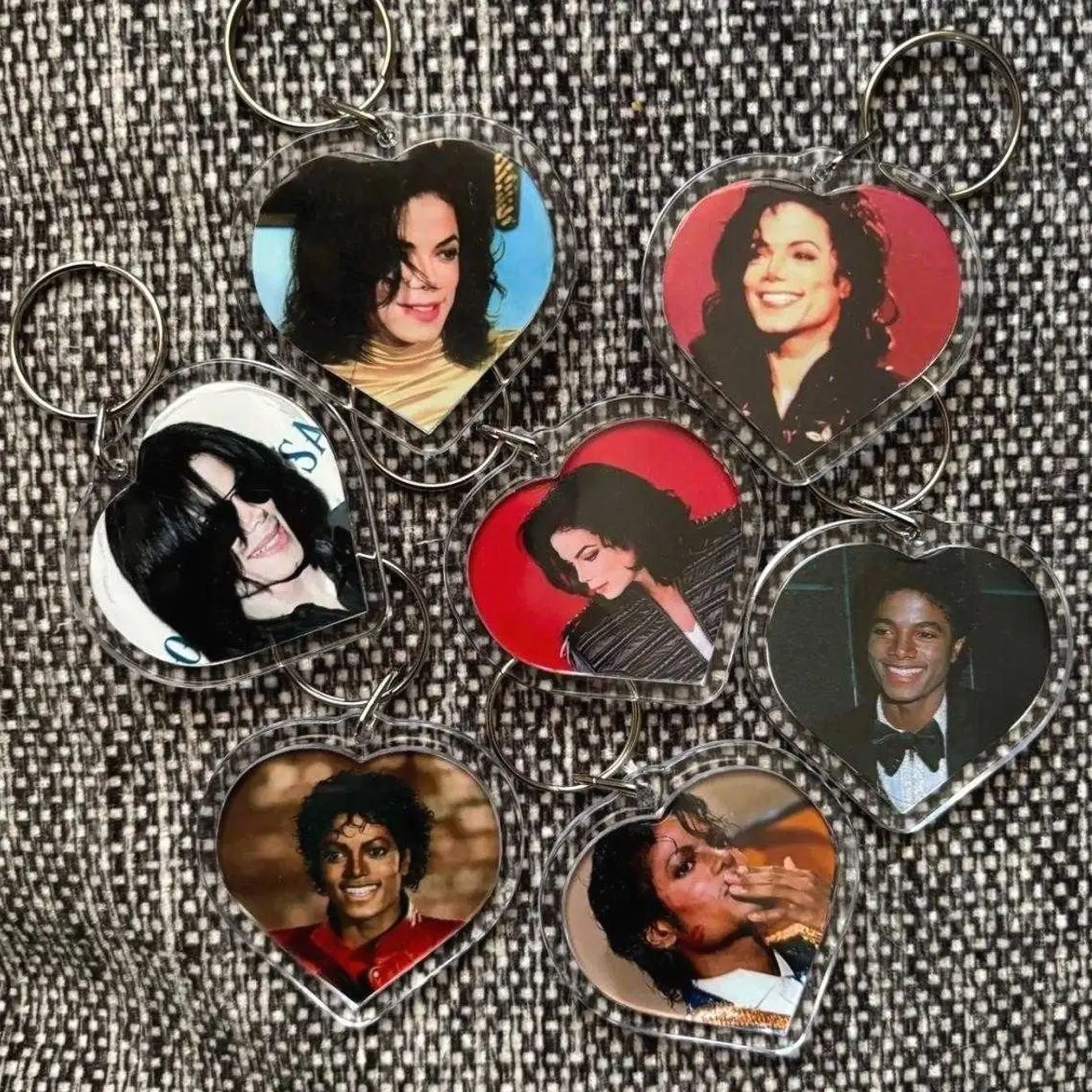 Michael Jackson Album Keychains