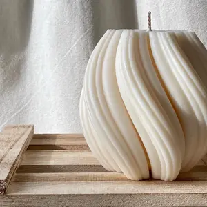 Swirl Candle (large size) Decor Set Ornaments Decoration Scent Scented Aroma Freshener