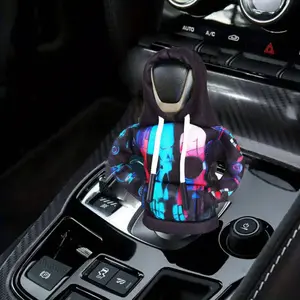 Car Gear Shift Knob Cover, Cute Hoodie Design Automatic Shift Knob Cover, Car Interior Decoration Accessories for Women & Men