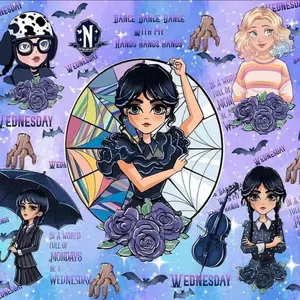 Wednesday 20 oz Tumbler - Perfect for Your Beverages - Drinkware, Bottle Stylish Water Bottles