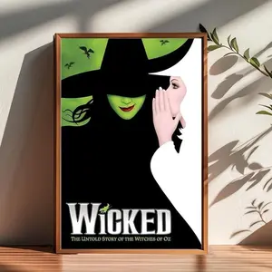 [Sale Off Up To 50%] [Unframe] Wicked Movie Poster Handmade Wall Art