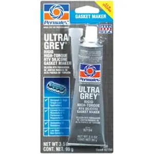 PERMTX-LOCKT 82194 Ultra Grey Rigid High-Torque RTV Silicone Gasket Maker- 3.5 Oz.