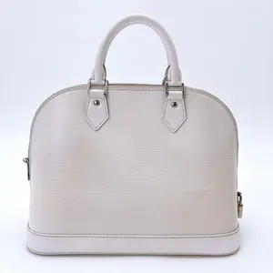 Pre-owned Louis Vuitton leather Crossbody Bags Alma Monogram Vernis PM Wine