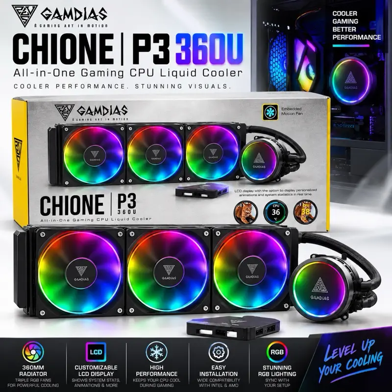Chione cpu cooler p3 3600