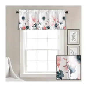 Zuri Flora Light Filtering Valance Single by Lush Decor