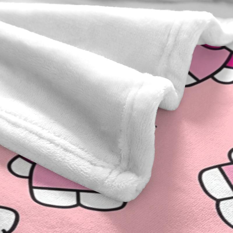 Sanrio Hello Kitty Full Print Plush Blanket Unisex Soft Pink Design for Kids & Adults Cozy Bedding Decor
