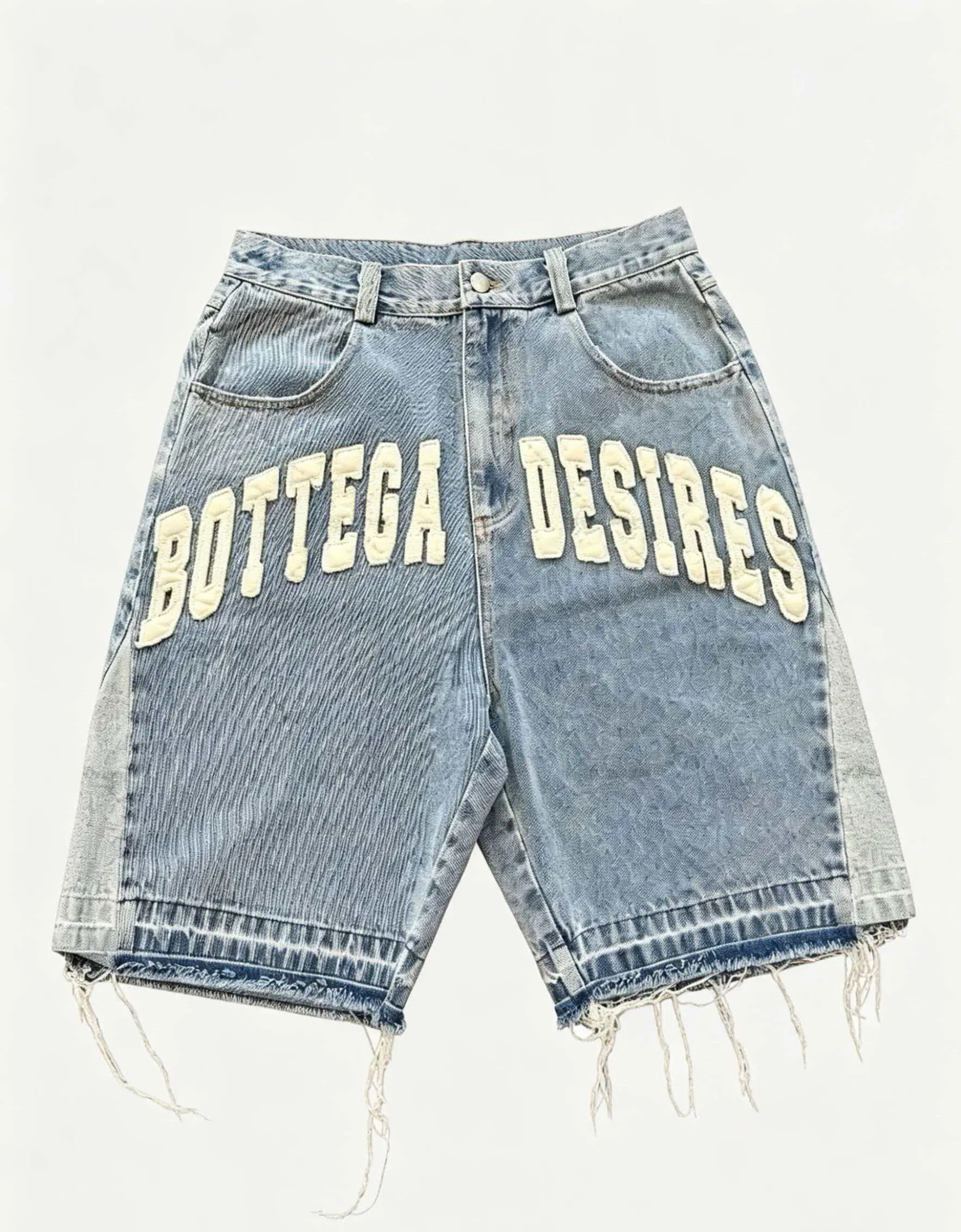[Summer Style] Men's Blue Cropped Shorts - Zipper Detail, Breathable Fabric, Pockets for Carry, Street Retro-Modern Vibe, Ideal for Casual Daily Looks or Vacation Getaways, Street Retro Vibe, Above The Knee