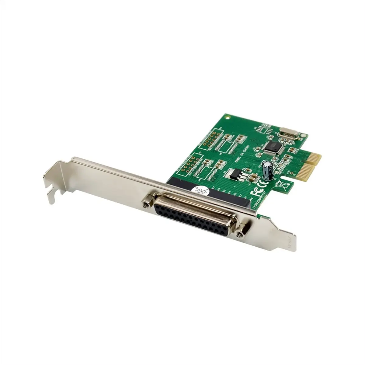 PCI Express Parallel Port Controller Card, ST38 PCIe X1 CH382L with 16c550/24c0x/3.3V DB-25 Pin for Industrial Print Terminal Convenient Expansion