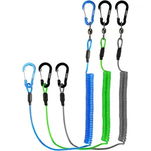Booms Fishing T02 Fishing Pole Tether, Kayak Paddle Leash, Paddle Board Fishing Accessories, Heavy Duty Fishing Lanyard for Fishing Tools/Rods/Paddles