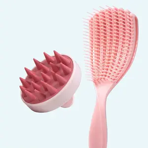 Hair Brush Set, Scalp Massager Comb Kit, Professional Salon-Level Hair Care Tools, Shower Head Massage Brushes, Hair Styling Combs, 2-Piece Combo