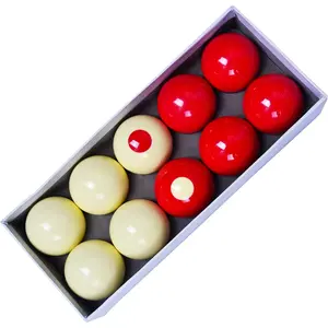 2-1/8" Regulation Size Bumper Pool Balls, Standard 10 Billiard Balls Set