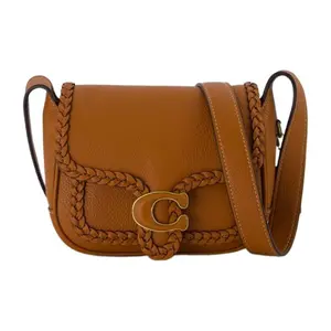 COACH Tabby Messenger Bag for Women – Small Saffiano Leather Crossbody Bag in Brown