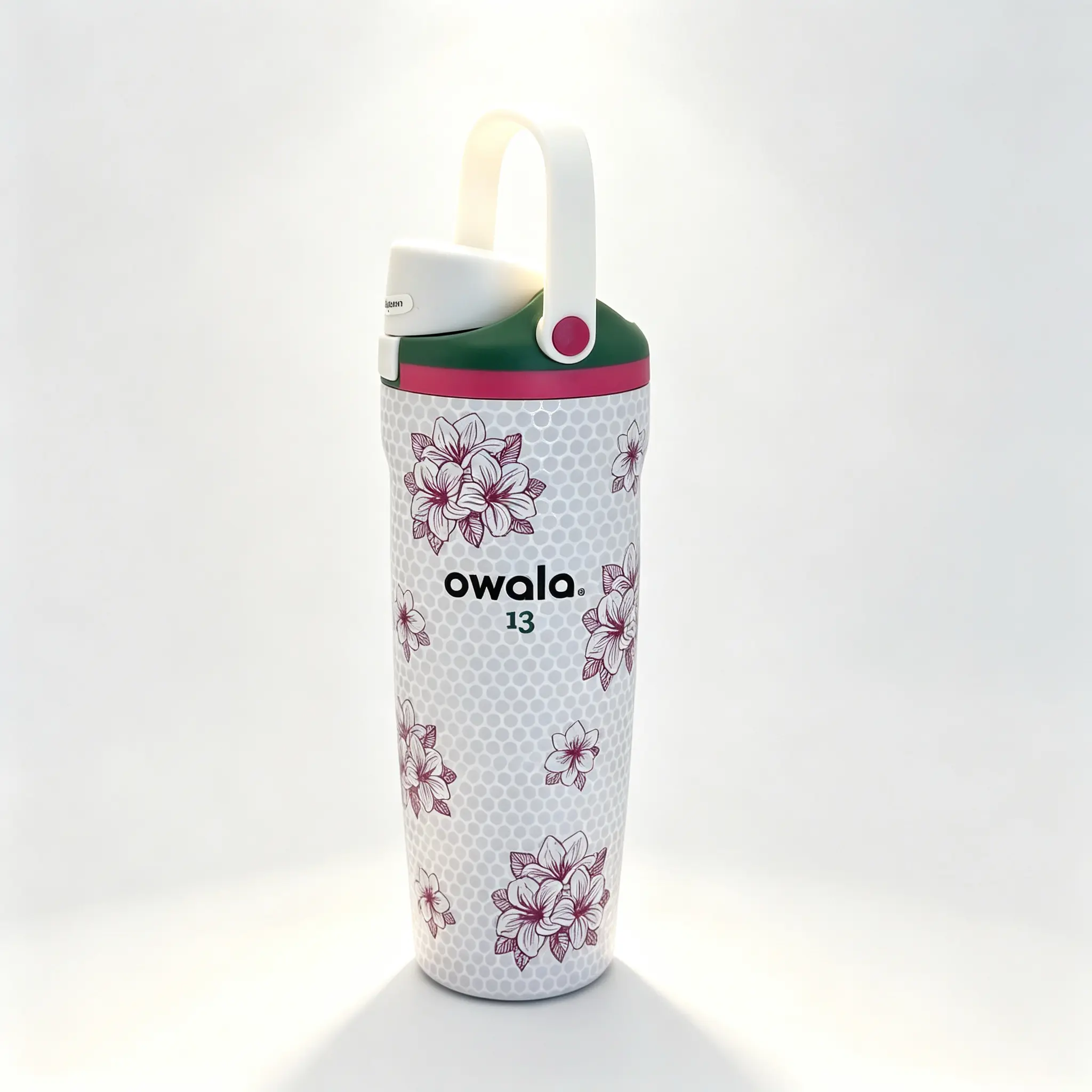 Owala FreeSip Sway 30oz Azalea 13 Zalea Masters Theme Golf Water Bottle NEW Gift - 2-in-1 Sip or Chug, Leak-Proof, BPA-Free, Elegant Floral Design,Sports Water Bottle