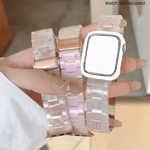 Fashionable Resin Smart Watch Band, 1 Count Stylish Replacement Watchband Compatible with iWatch 38mm 40mm 41mm 42mm 44mm 45mm 49mm Smart Watch Straps