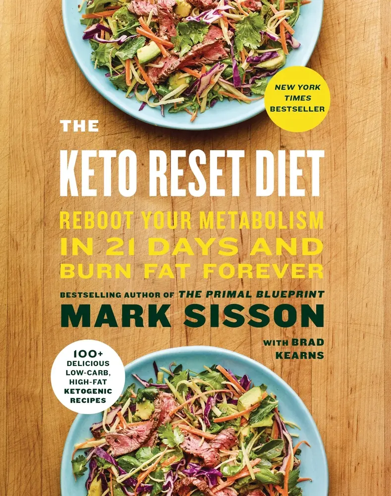 USED Book - The Keto Reset Diet: Reboot Your Metabolism in 21 Days and Burn Fat Forever by Sisson, Mark (Hardcover) - english