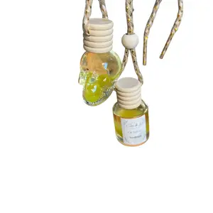 Glitter Car Diffuser - sunflower Decorative  Bottle with Rope Handles, Ideal for Home  and car and Personal Use