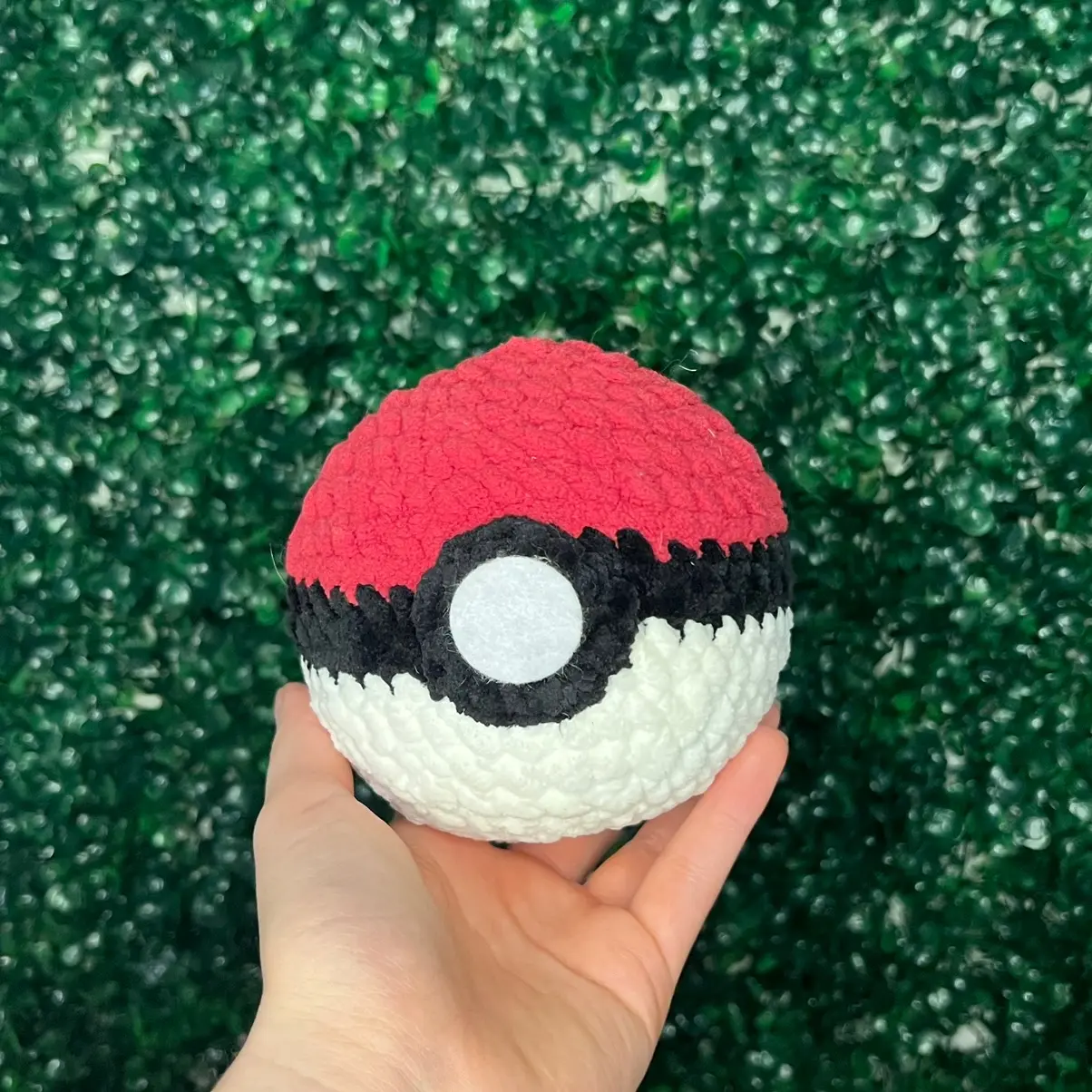Small Handmade Crochet Poke Ball for Kids