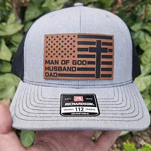 Man Of God Husband Dad Trucker Hat, Christian Fathers Day Gift, Richardson 112 Cap, Faith Gift For Him, Religious Dad Hat, Fathers Day Gift
