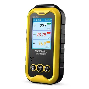 EMF Meter, Electromagnetic Radiation Detector for EF MF RF Field, Radio Frequency Monitor, Battery Reader for Ghost Hunting, BH-W01