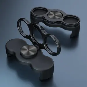 Three-Finger Back Clip & Triple-Ring Stand - 360 °   Rotating, Foldable "Magic Ring" Phone Holder and Finger Grip