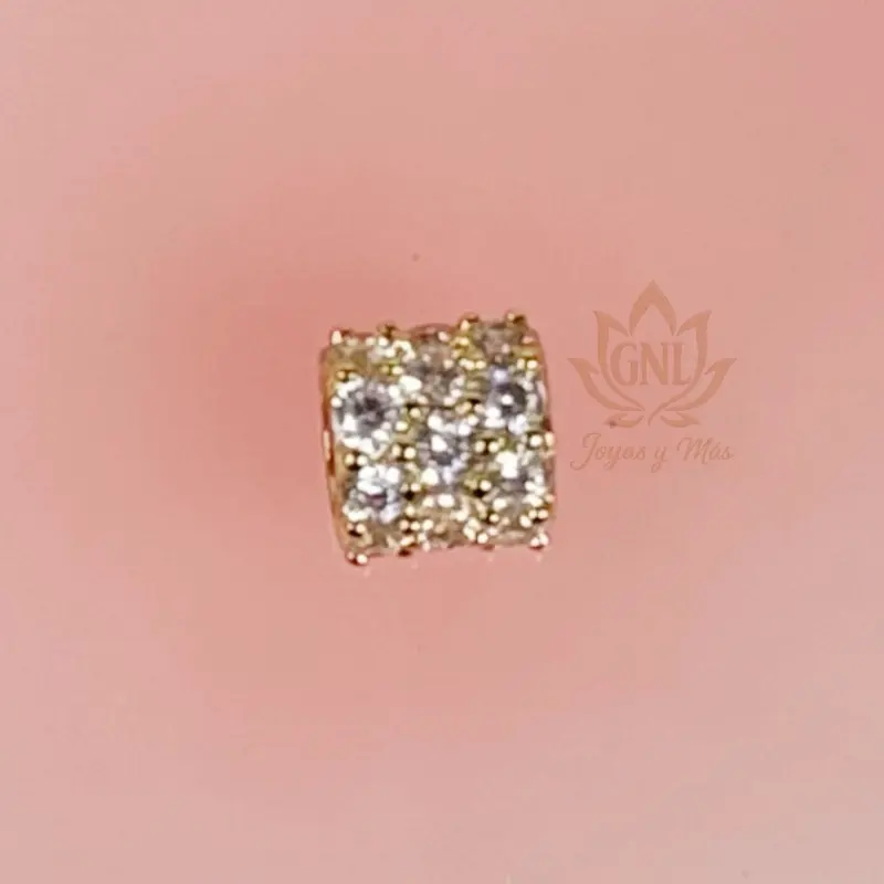 14k Gold Filled Cubic Zirconia Spacer
