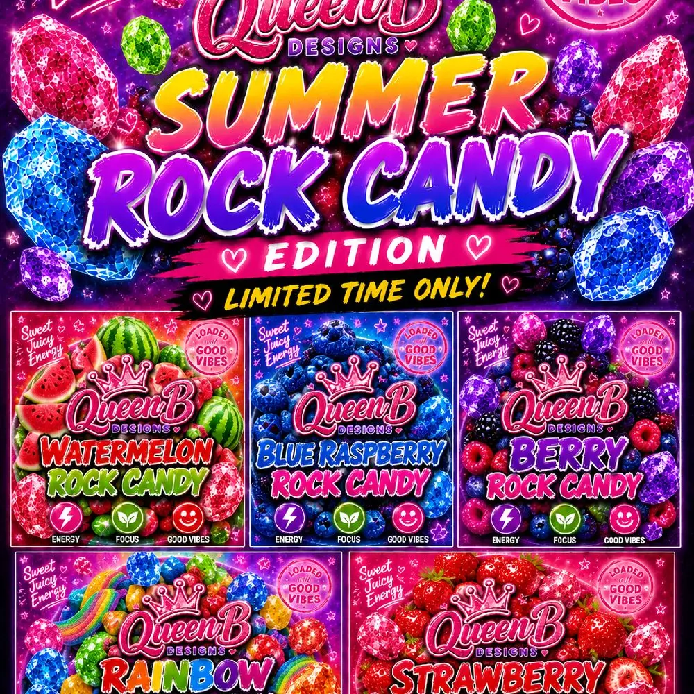 loaded teas! summer rock candy limited  edition 5 pack