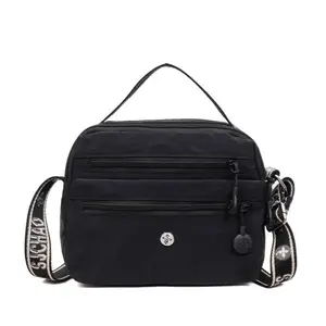 Lightweight Nylon Crossbody Bag for Women, New Casual Multi-Pocket Shoulder Bag, Large Capacity Commuter Messenger Bag, Trendy Everyday Sling Bag, Fashion Small Tote Bag for Work & Travel lady stylish