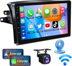 Android Car Radio Stereo for Toyota Sienna 2004-2010, Wireless Carplay&Android Auto with 2G+64G Support Bluetooth/Voice Control/GPS/WiFi/Back-up Camera/SWC/FM, 9 Inch IPS Touch Screen for Sienna