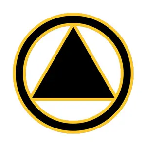 Yellow Sobriety Symbol Sticker laptop sticker