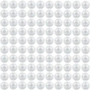 240 Pcs 1.1 Inch Clear Round Empty Plastic Capsules for Gumball Vending Machine Toy Containers for Birthday Gifts Prizes Party Favors Easter Basket Stuffers
