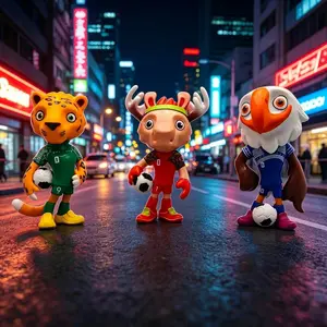Cartoon Football Sculpture, Creative Sports Theme Home Decor, Unique Gift for Football Enthusiasts, Fun and Stylish Decoration