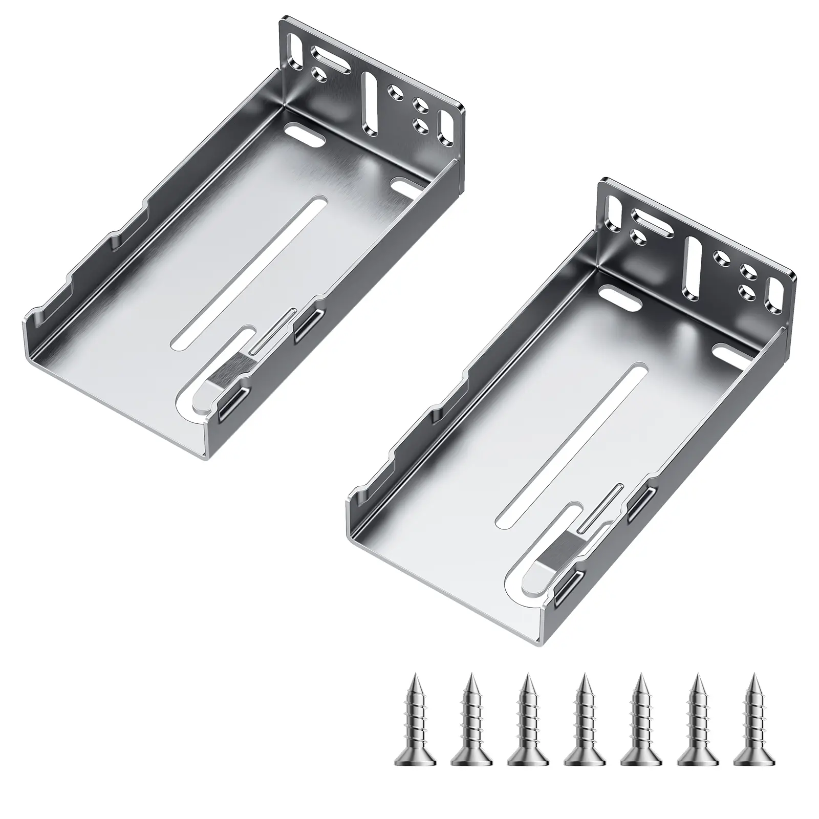 【summerfinds】VEVOR Drawer Slides Brackets, 10 Pairs Drawer Rails for 100 LBS Side Mount Ball Bearing Rail, Heavy Duty Cabinet Drawer Bracket for Dresser Drawer Track Runners, Kitchen Replacement Part for DIY