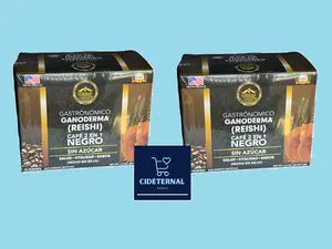 2X BUNDLE - Black/Negro - Eternal Spirit Beauty - Ganoderma Instant Coffee 2-in-1 - Premium Quality Ganoderma Extract - 30 Sachets - Made in USA