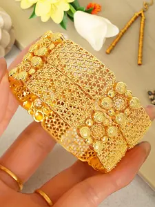 Women's Fashion Hollow Out Bracelet, Dubai European Handmade Jewelry, Luxury Ethnic Style, African Nigeria Wedding Gift