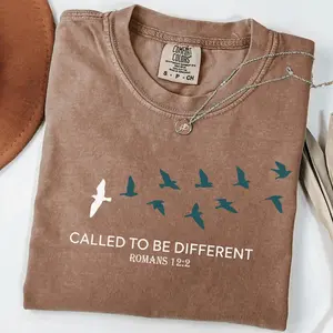 Comfort Colors Called To Be Different TShirt, Vintage Christian Graphic T-Shirt, Inspirational Scripture T-Shirt, Faith-Based Tee, Mom Tee