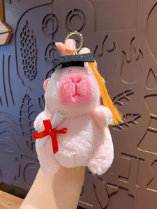 Cartoon Plush Capybara Bubble Blowing Keychain, Couple Backpack Key Ring, Festival Gift, Cute Pendant Accessory, Perfect Souvenir