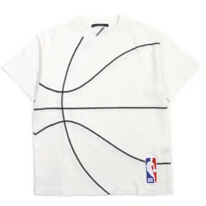 Pre-owned Louis Vuitton Cotton Small Leather Goods NBA Embroidery T Shirt White S