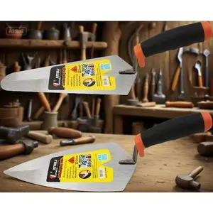 9" Bricklaying Trowel Set with Soft Grip Handle, Pointing and Gauging Tools for Masonry Work, Durable Margin Trowel, Ergonomic Design for Precision, Professional Construction Hand Tools