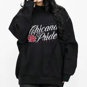 Chicano Brown Pride Chicana Pride Clothes Hoodie Unisex Loose Fit 100% Cotton Menswear Casual Streetwear True to Size Medium-heavy Fabric  0401