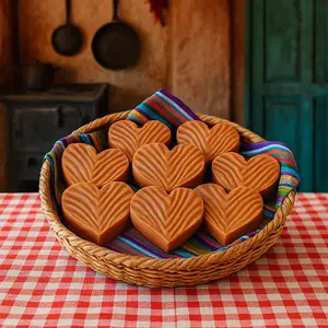 Corazones de Dulce de Leche (Sin Nuez) Jamoncillo 2oz