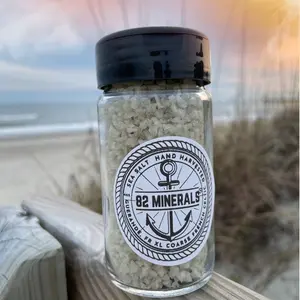 82 Minerals French Grey Sea Salt | Premium Hand-Harvested Sel Gris | 4 oz Extra Coarse Mineral & Electrolyte Finishing Salt