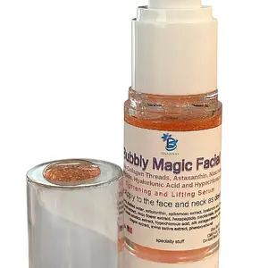 Korean Beauty Inspired Bubbly Magic Facial With Collagen Silk Threads, Asataxanthin, Hexapeptide, Hyaluronic Acid , Hypochlorous Acid and More , For Tight, Boosted and Lifted Skin By Diva Stuff