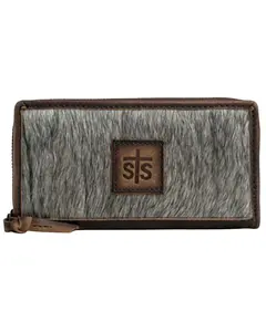 Sts Ranchwear By Carroll Women's By Hair-On Hide Leather Bifold Wallet - Sts68371