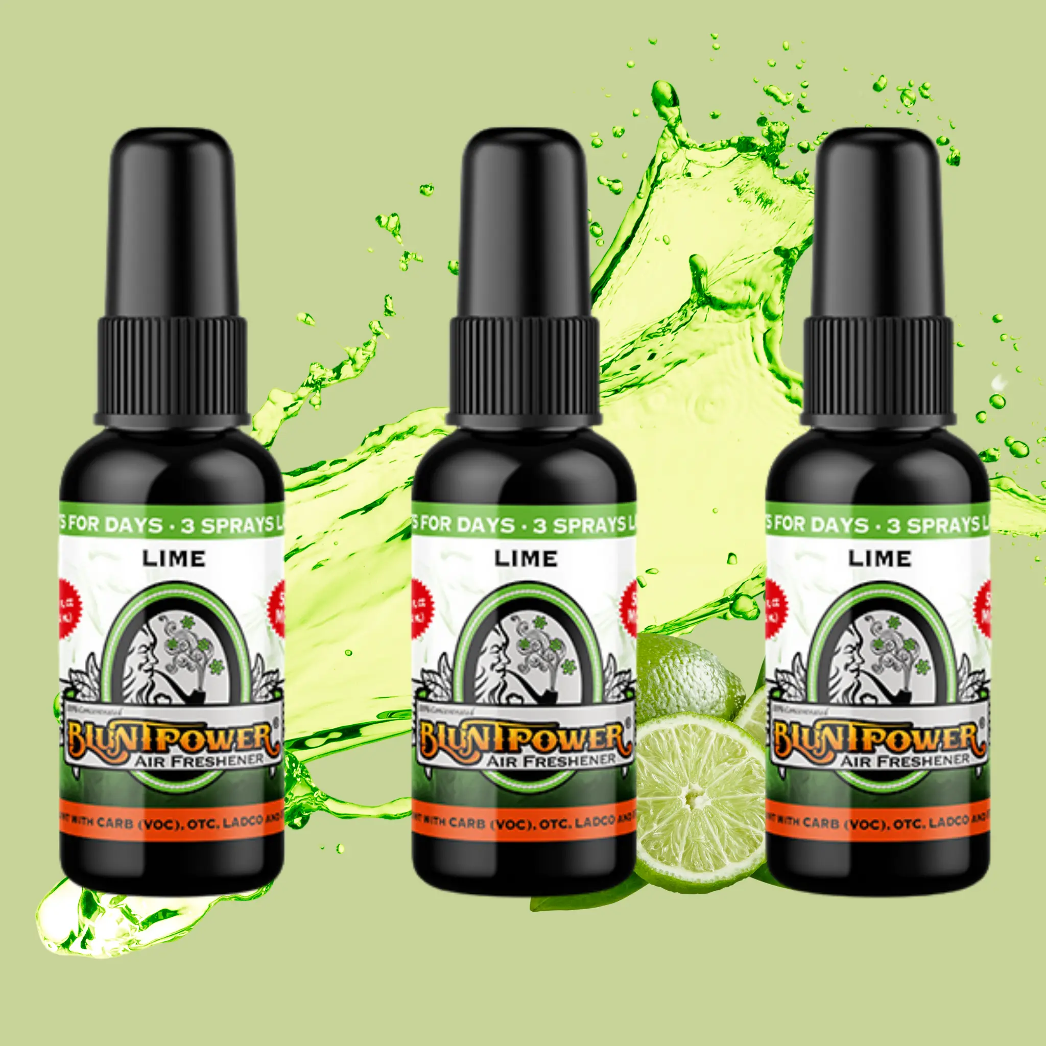 Lime Air Spray Freshener Bundle (3 Pack)
