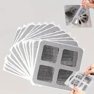 Disposable Sticky Shower Drain Hair Catcher Strong Adhesive Floor Filter Cover Anti Clog Hair Stopper Practical Household Accessory For Bathroom Sink And Bathtub-MM1