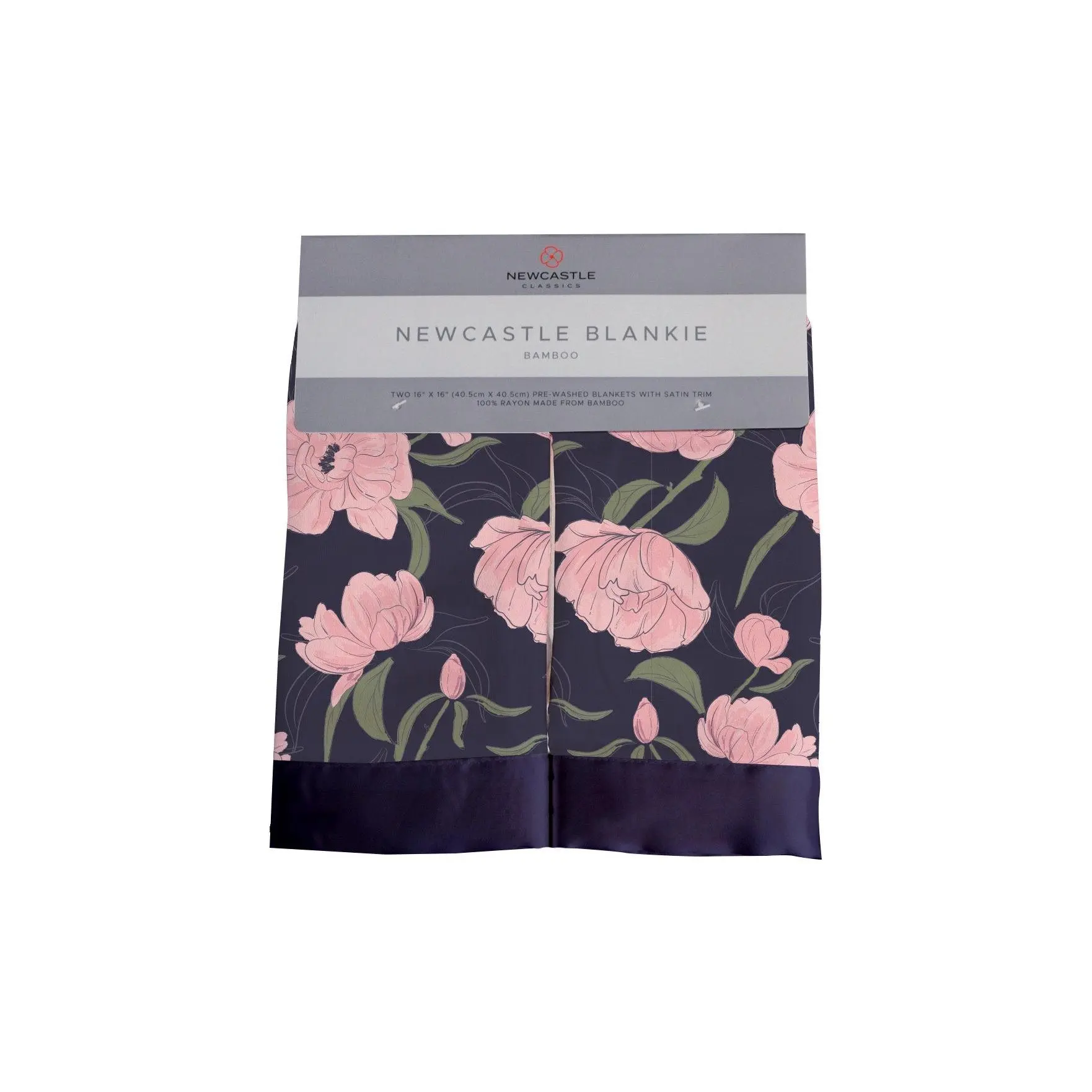 Peonies Blankie Bamboo Muslin 2 Pack